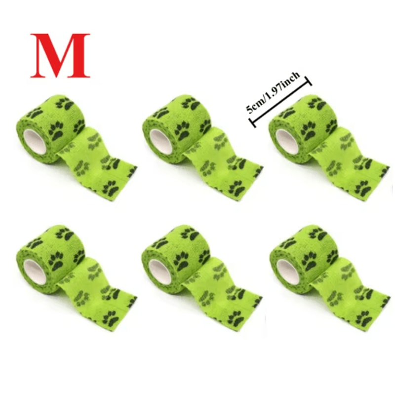 SelfAdhesive Dog Leg Wrap Bandages Protective Paw Leg Support For Walking Dogs 12