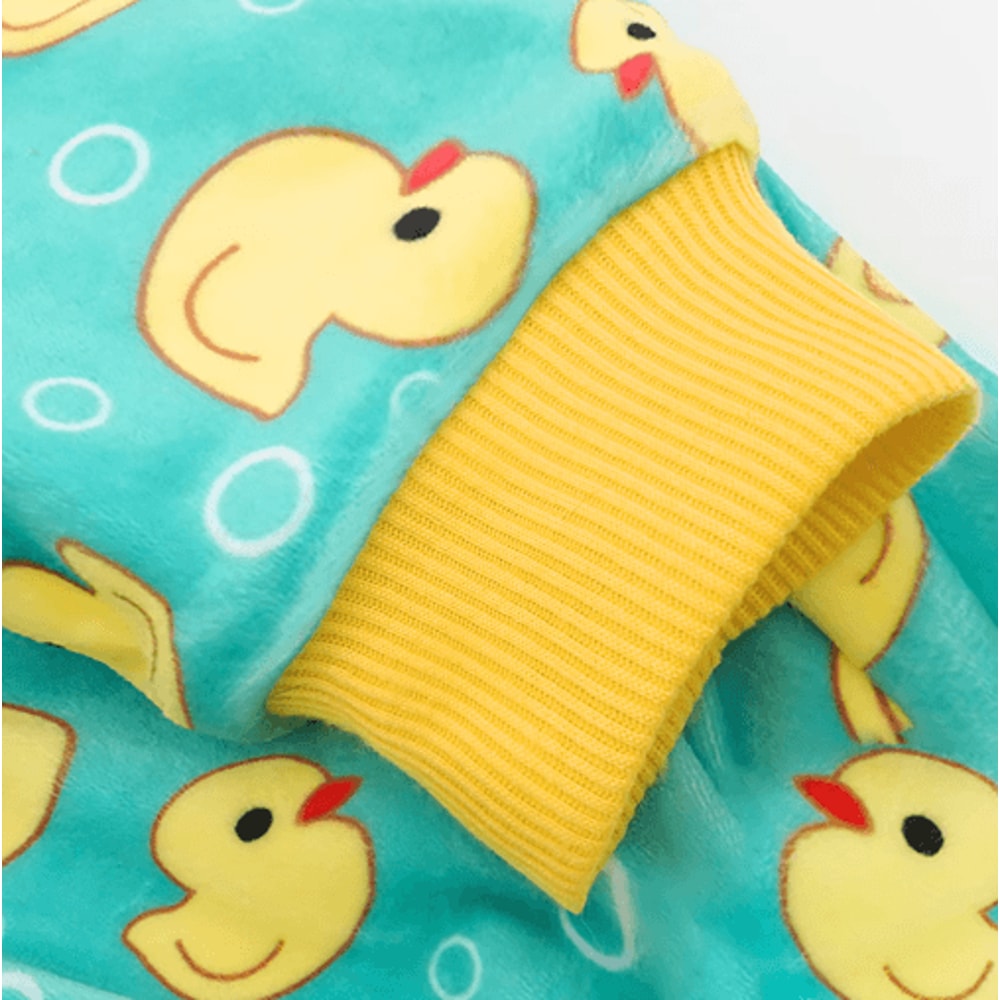 Yellow Duck Dog Pajamas Soft Stretchable Pet Jammies For Small Dogs Cats 3