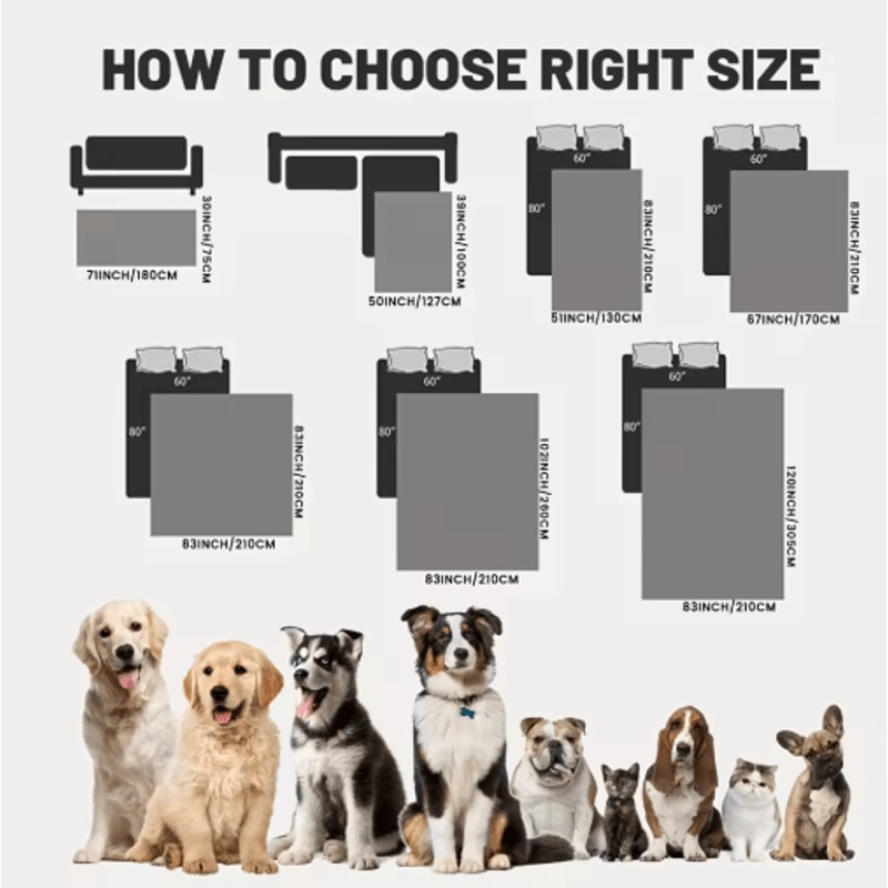 Waterproof NonSlip Pet Bed Cover Sofa Furniture Protector For Dogs And Cats 5