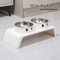 Elevated Dog Feeder With Stainless Steel Bowls Raised Pet Feeding Station For Dogs Cats 1