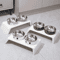 Elevated Dog Feeder With Stainless Steel Bowls Raised Pet Feeding Station For Dogs Cats 5
