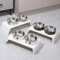 Elevated Dog Feeder With Stainless Steel Bowls Raised Pet Feeding Station For Dogs Cats 5