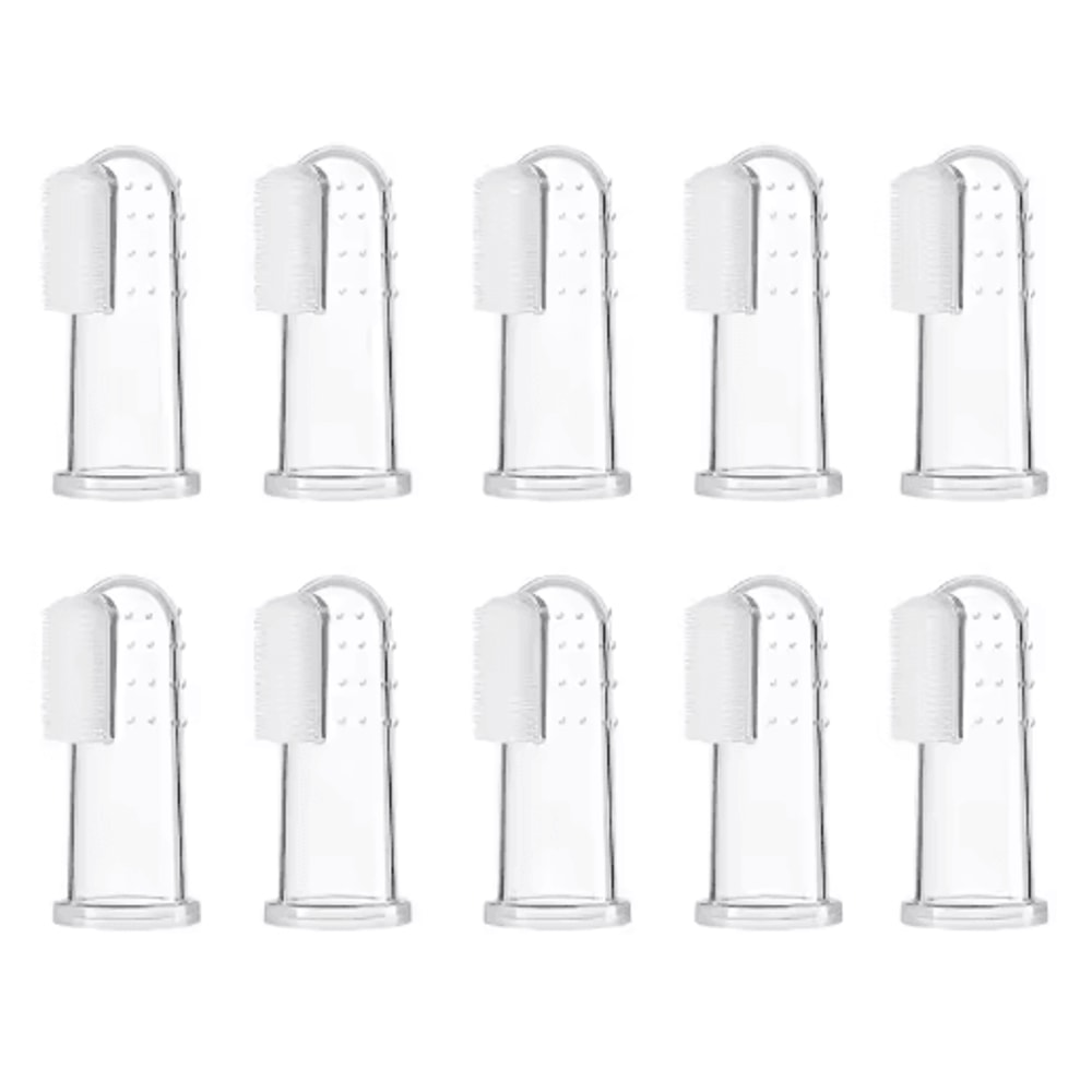 Soft Silicone Pet Finger Toothbrush Dog Cat Teeth Cleaning Brush For Fresh Breath 1
