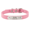 Personalized PU Leather Dog Collar With Engraved Name ID Anti Lost Pet Collar 1