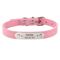 Personalized PU Leather Dog Collar With Engraved Name ID Anti Lost Pet Collar 1