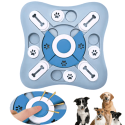 interactive slow feeder dog toy puzzle food dispenser for iq training