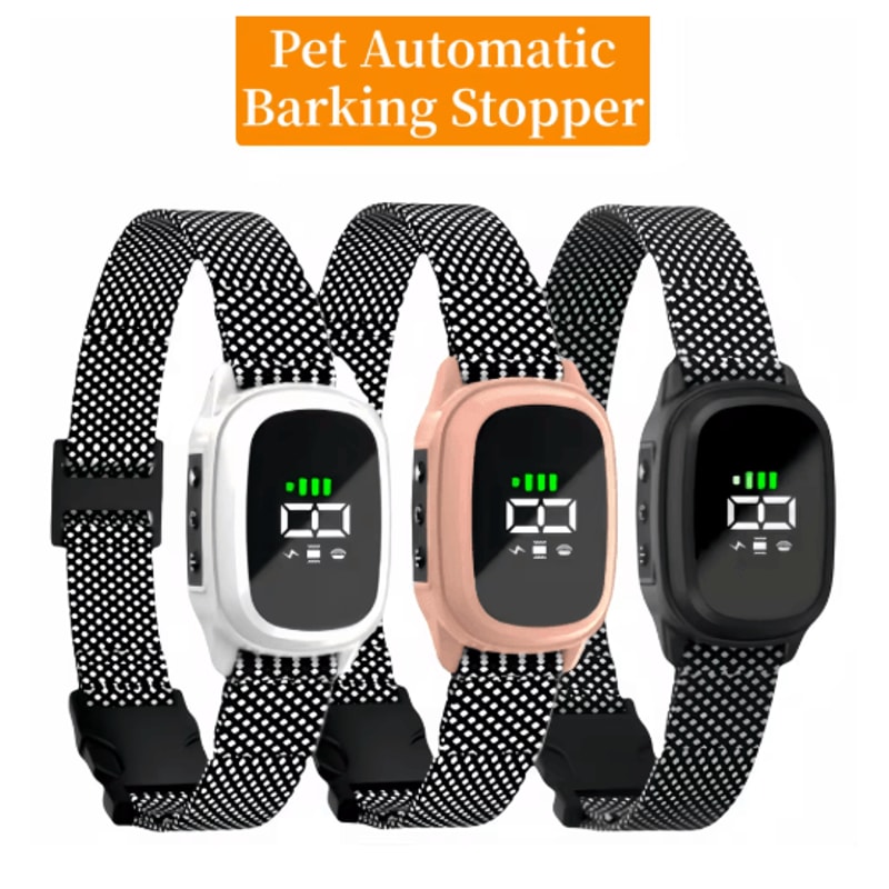 YHLC Rechargeable Anti Bark Dog Collar Automatic Bark Control Training Collar 0