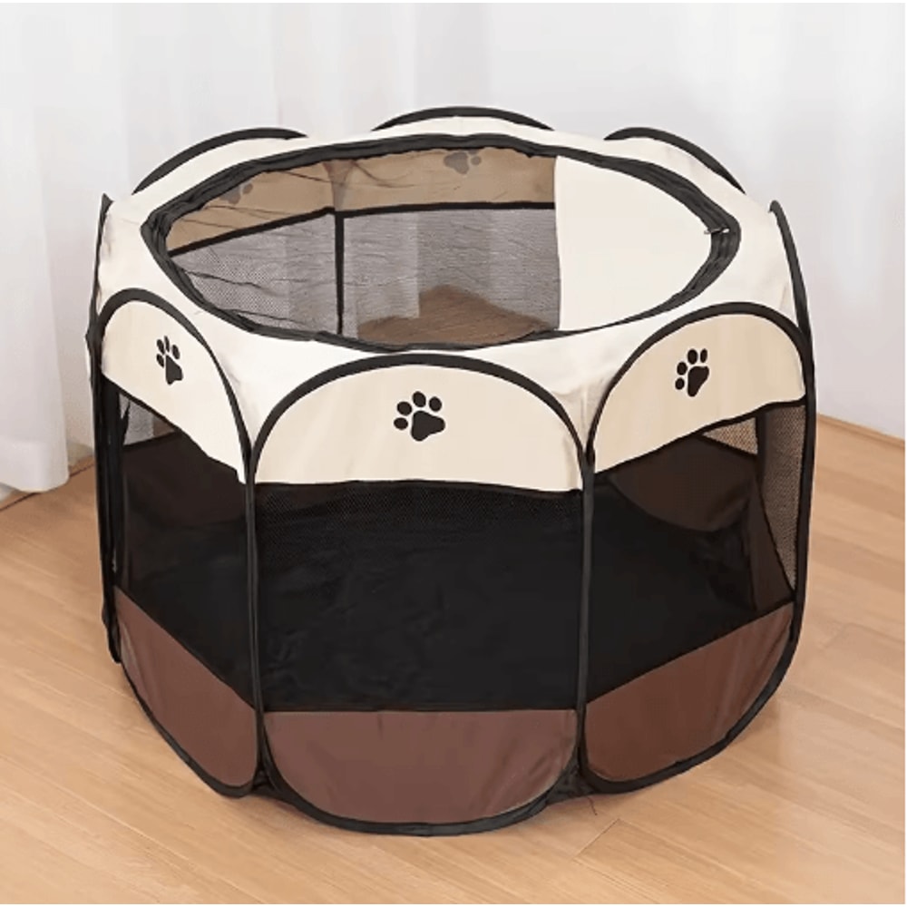 Foldable Cat Maternity Tent Waterproof Octagonal Pet Playpen Nest Kennel 6