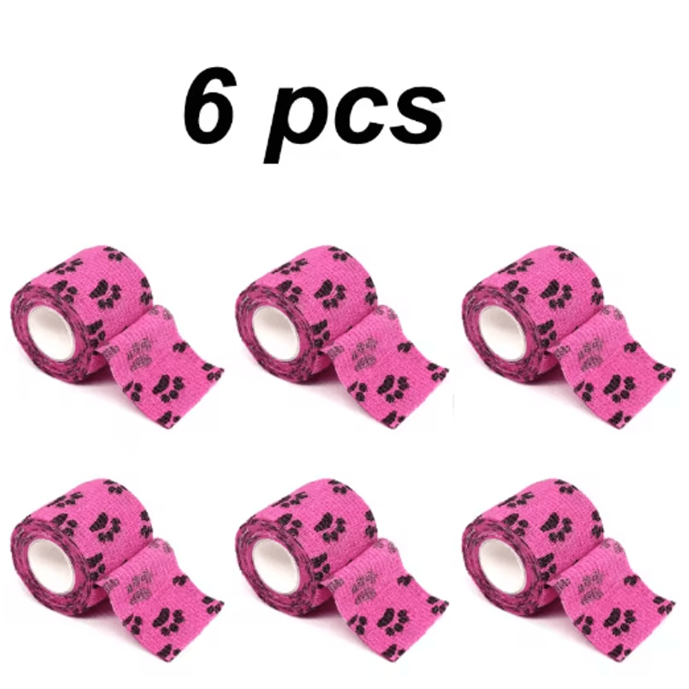6PCS SelfAdhesive Dog Leg Wraps Protective Paw Bandages For Outdoor Walks 3