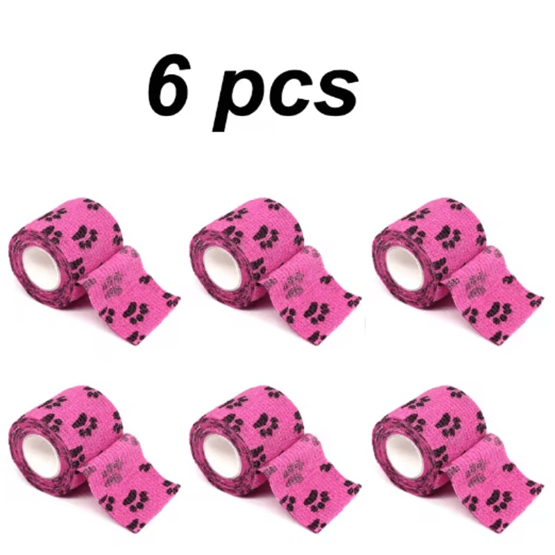 6PCS SelfAdhesive Dog Leg Wraps Protective Paw Bandages For Outdoor Walks 3