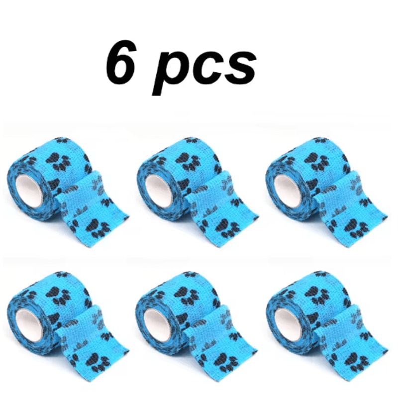6PCS SelfAdhesive Dog Leg Wraps Protective Paw Bandages For Outdoor Walks 4