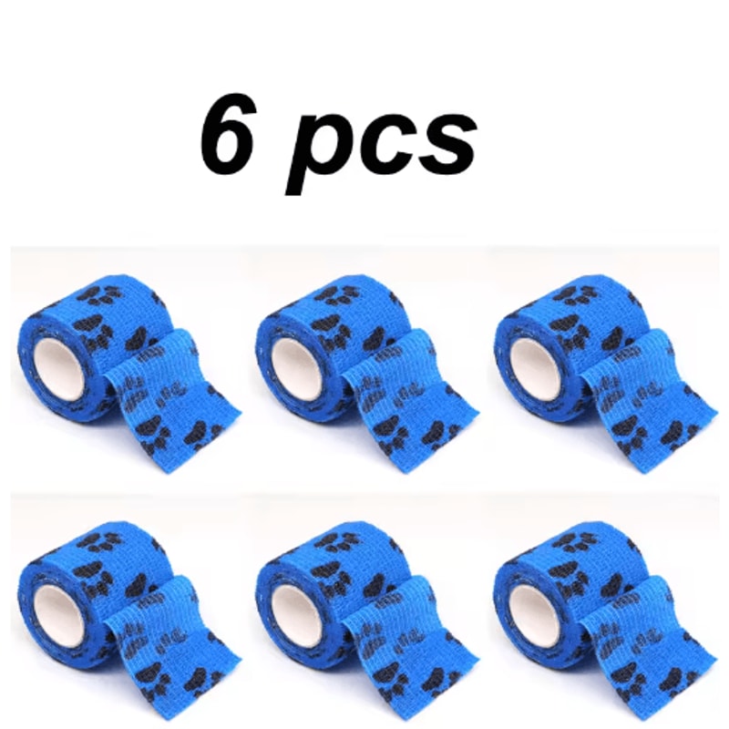 6PCS SelfAdhesive Dog Leg Wraps Protective Paw Bandages For Outdoor Walks 5