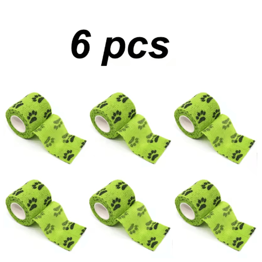 6PCS SelfAdhesive Dog Leg Wraps Protective Paw Bandages For Outdoor Walks 7
