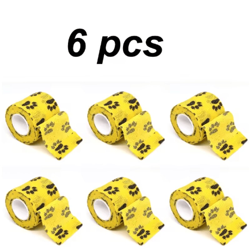 6PCS SelfAdhesive Dog Leg Wraps Protective Paw Bandages For Outdoor Walks 8