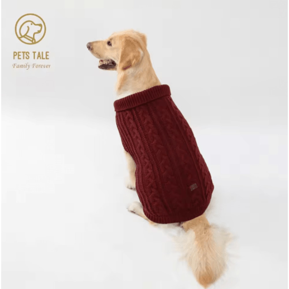 Cozy Knitted Dog Sweater Warm Winter Pet Clothes For Stylish Dogs 1