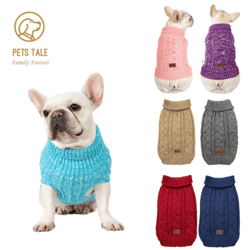 cozy knitted dog sweater warm winter pet clothes for stylish dogs
