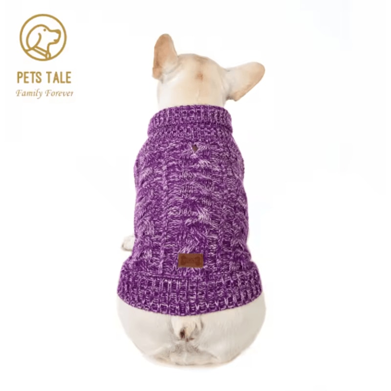 Cozy Knitted Dog Sweater Warm Winter Pet Clothes For Stylish Dogs 2