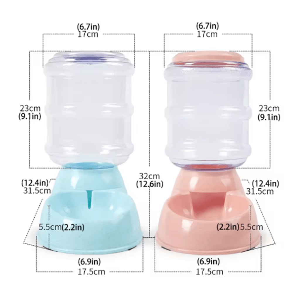 38L Automatic Pet Feeder Water Dispenser Gravity Feeding Station For Cats Dogs 10