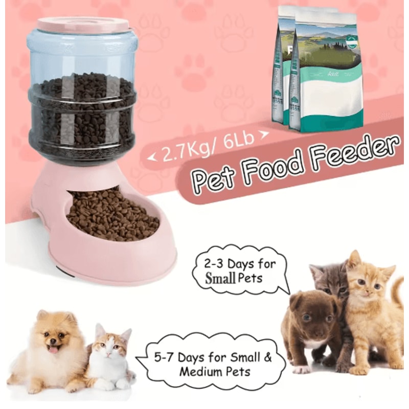 38L Automatic Pet Feeder Water Dispenser Gravity Feeding Station For Cats Dogs 9