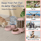 38L Automatic Pet Feeder Water Dispenser Gravity Feeding Station For Cats Dogs 12