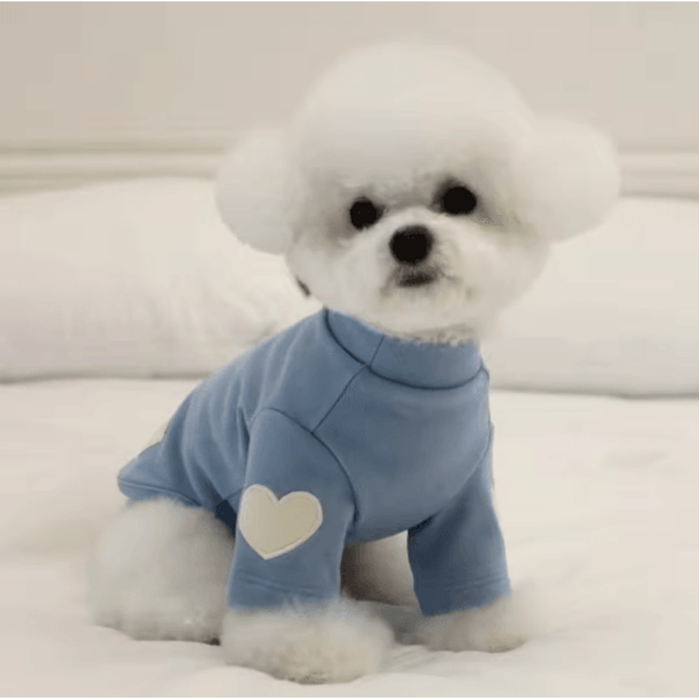 Love Bear Dog Hoodie Warm Winter Pet Shirt For Teddy Yorkshire Small Pets 4