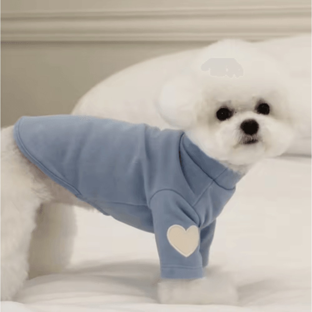 Love Bear Dog Hoodie Warm Winter Pet Shirt For Teddy Yorkshire Small Pets 8