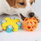 Rubber Hollow Ball Dog Toy Teeth Cleaning Chew Ball With Bell For Puppies 2