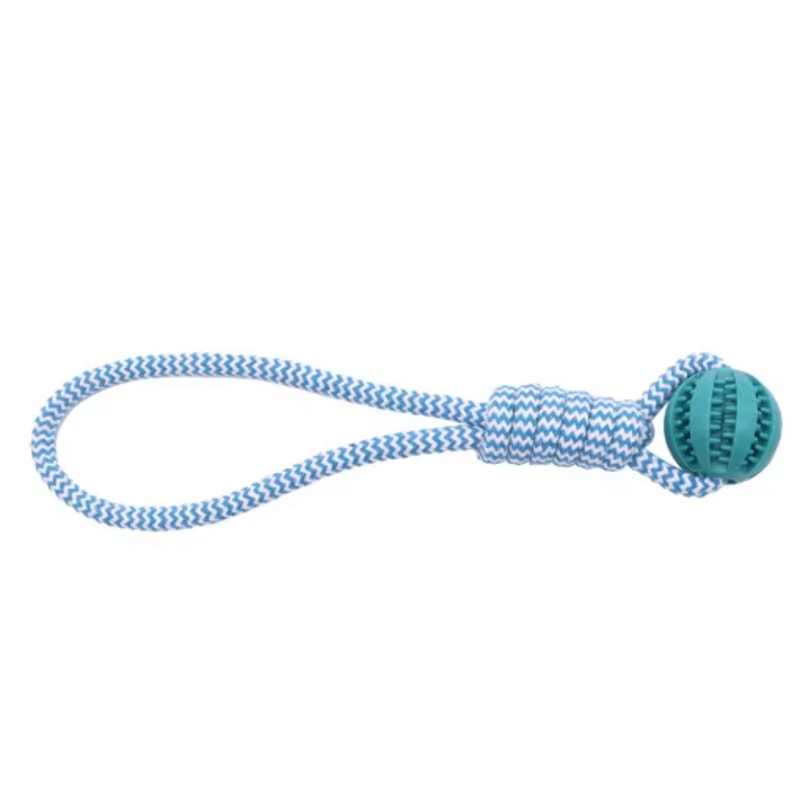 Rubber Hollow Ball Dog Toy Teeth Cleaning Chew Ball With Bell For Puppies 14
