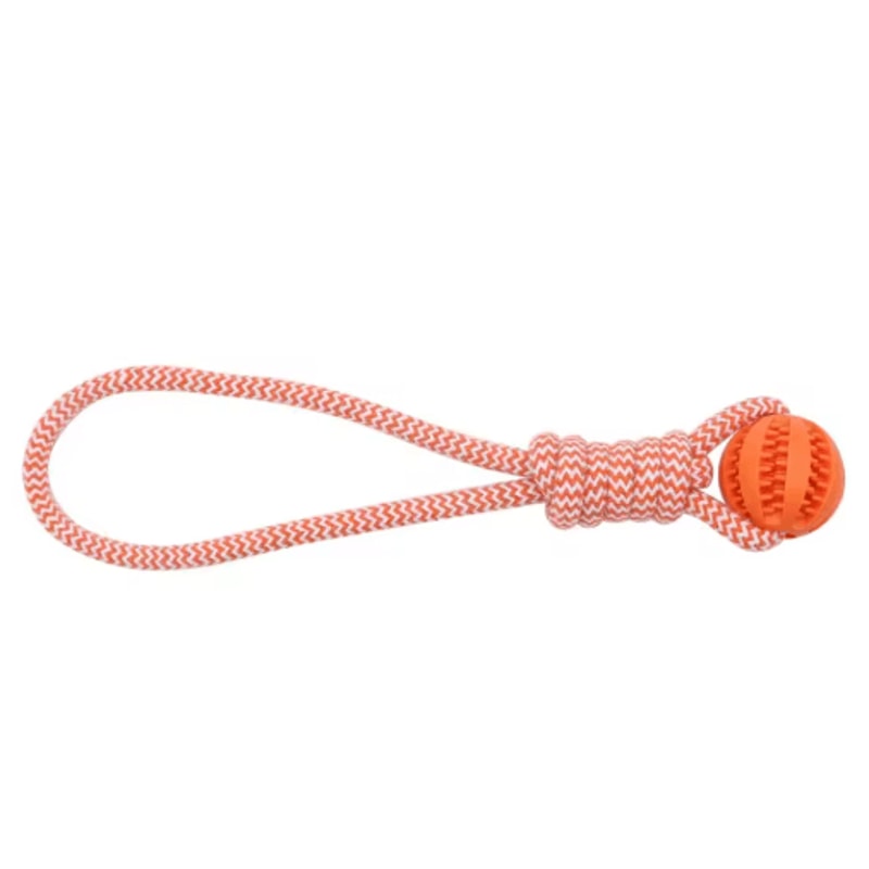 Rubber Hollow Ball Dog Toy Teeth Cleaning Chew Ball With Bell For Puppies 15