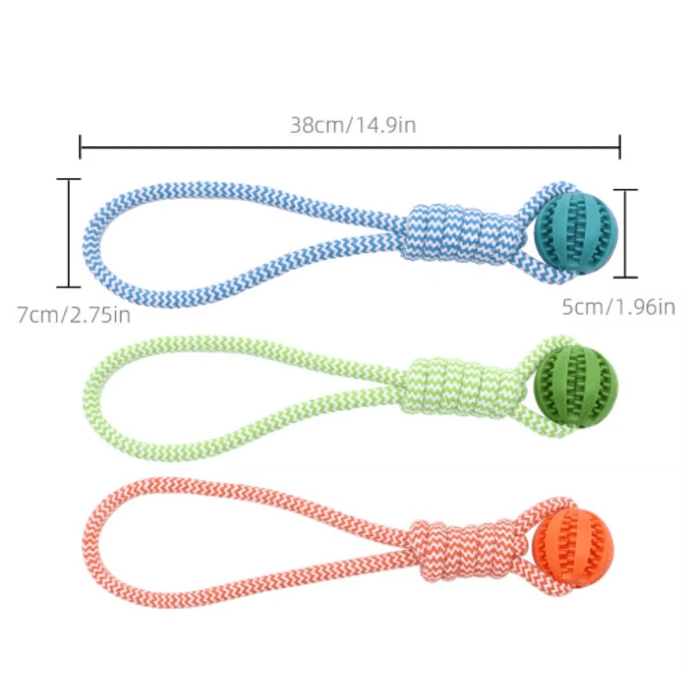Rubber Hollow Ball Dog Toy Teeth Cleaning Chew Ball With Bell For Puppies 16