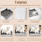 Flat Dog Potty Tray AntiMess Pee Pad Holder For Small Medium Dogs 4