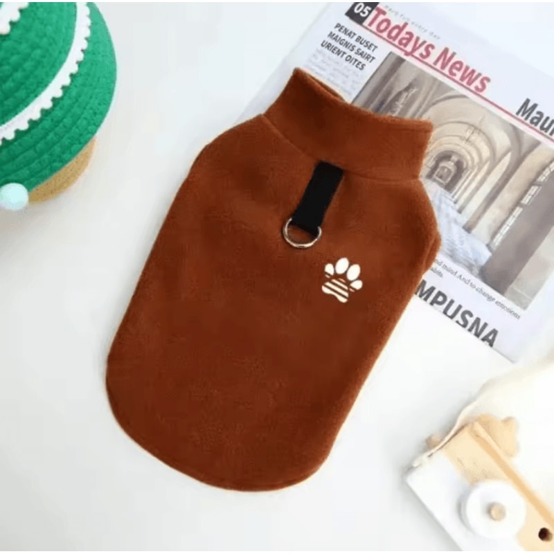 Warm Dog Sweater Vest Autumn Winter Clothes For French Bulldogs Pugs Small Dogs 3