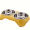 Stainless Steel Double Pet Bowl Large Capacity NonSlip Food Water Feeder 1
