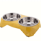 Stainless Steel Double Pet Bowl Large Capacity NonSlip Food Water Feeder 1