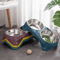 Stainless Steel Double Pet Bowl Large Capacity NonSlip Food Water Feeder 0