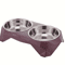 Stainless Steel Double Pet Bowl Large Capacity NonSlip Food Water Feeder 3