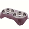 Stainless Steel Double Pet Bowl Large Capacity NonSlip Food Water Feeder 3