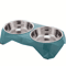 Stainless Steel Double Pet Bowl Large Capacity NonSlip Food Water Feeder 4