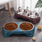 Stainless Steel Double Pet Bowl Large Capacity NonSlip Food Water Feeder 7