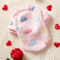 Heart Print Flannel Dog Vest Soft Winter Puppy Coat For Small Medium Dogs 1