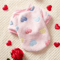 Heart Print Flannel Dog Vest Soft Winter Puppy Coat For Small Medium Dogs 7