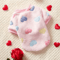 Heart Print Flannel Dog Vest Soft Winter Puppy Coat For Small Medium Dogs 7