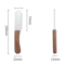 Professional Pet Stripping Knife Stainless Steel Grooming Comb With Wooden Handle 2