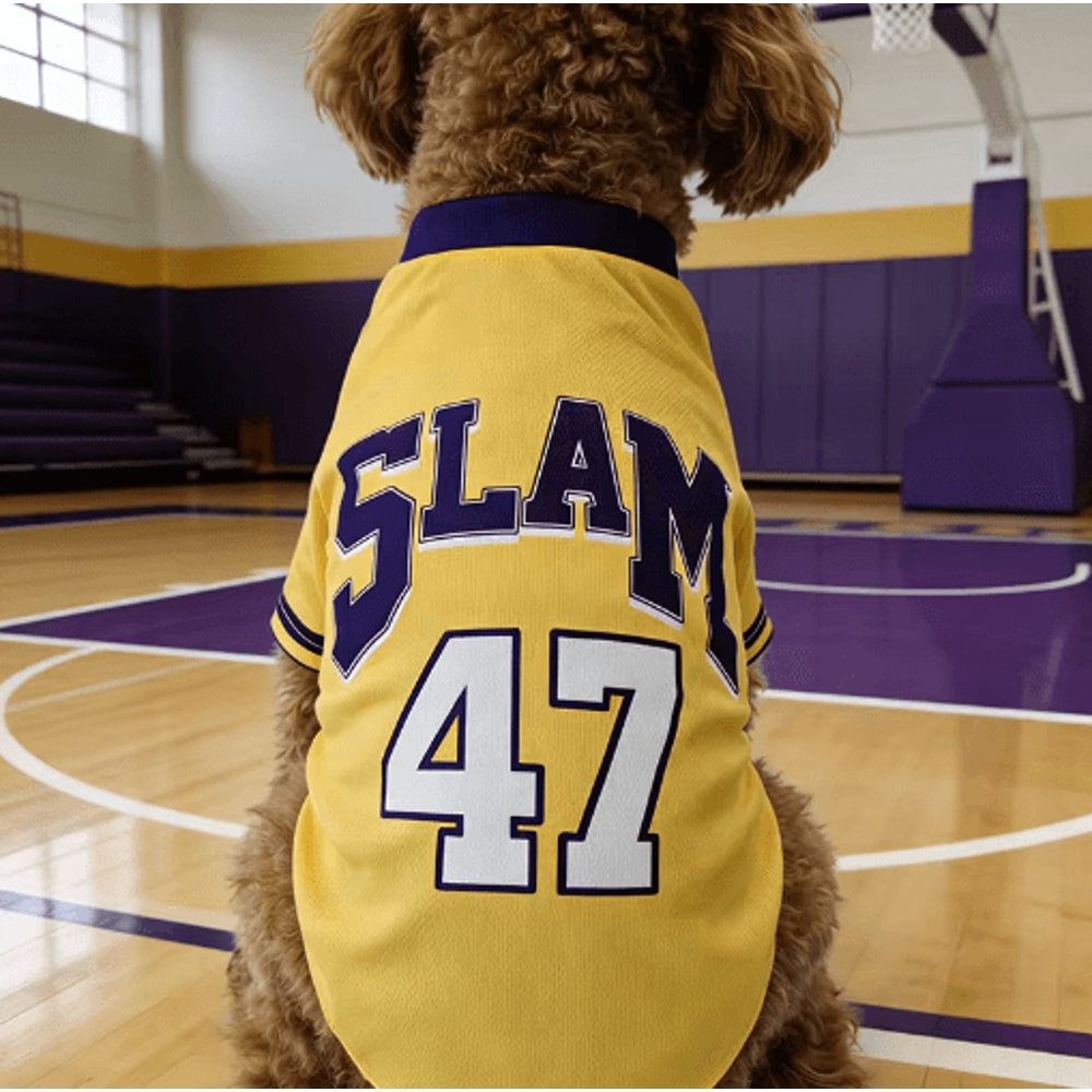 SLAM 47 Mesh Dog Jersey Breathable Summer Sports Shirt For Dogs Cats 3
