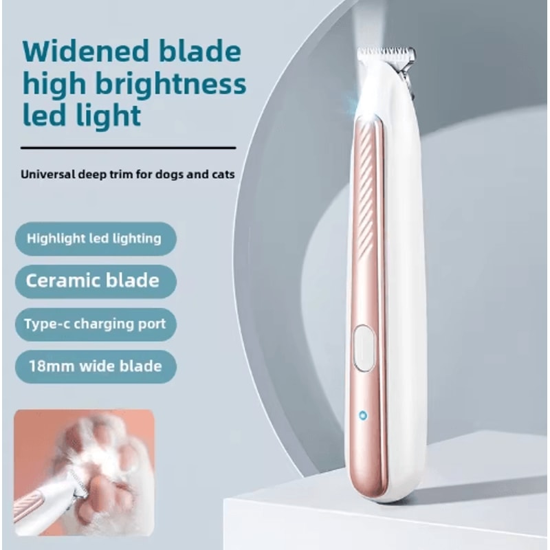 Smart Waterproof Pet Hair Trimmer Electric Dog Paw Cat Grooming Shaver 0
