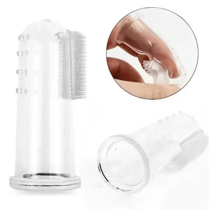5PCS Soft Silicone Pet Finger Toothbrush Set Dog Cat Teeth Cleaning Brush 4