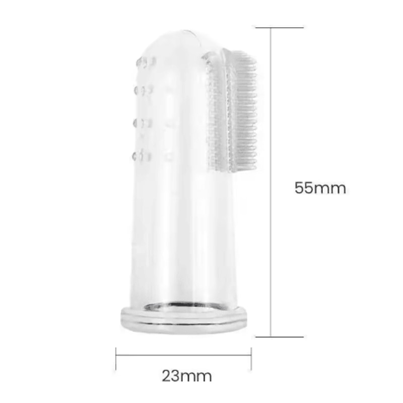 5PCS Soft Silicone Pet Finger Toothbrush Set Dog Cat Teeth Cleaning Brush 5
