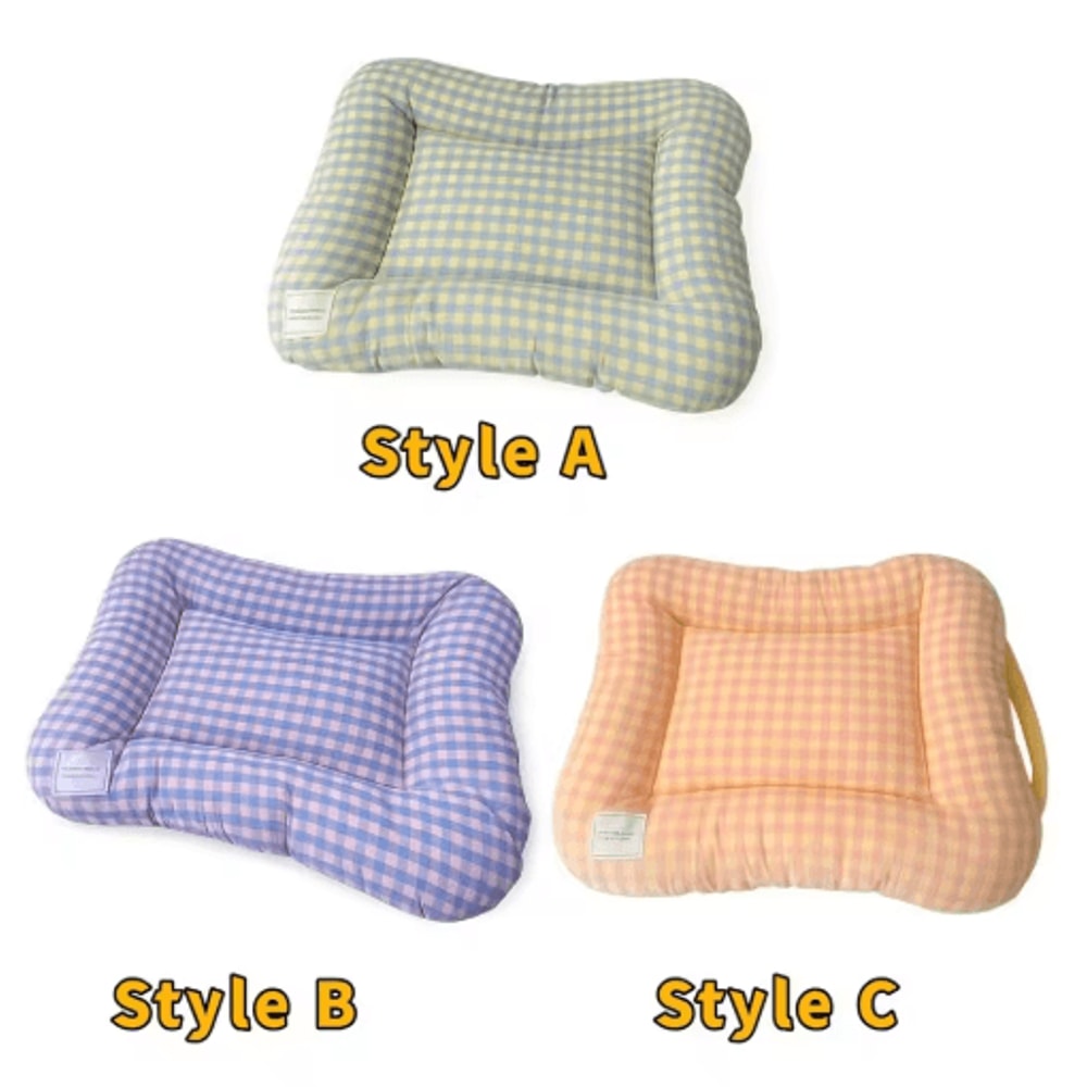 Macaron Plush Dog Bed Pad Soft NonSlip Pet Cushion For Cats Dogs 4