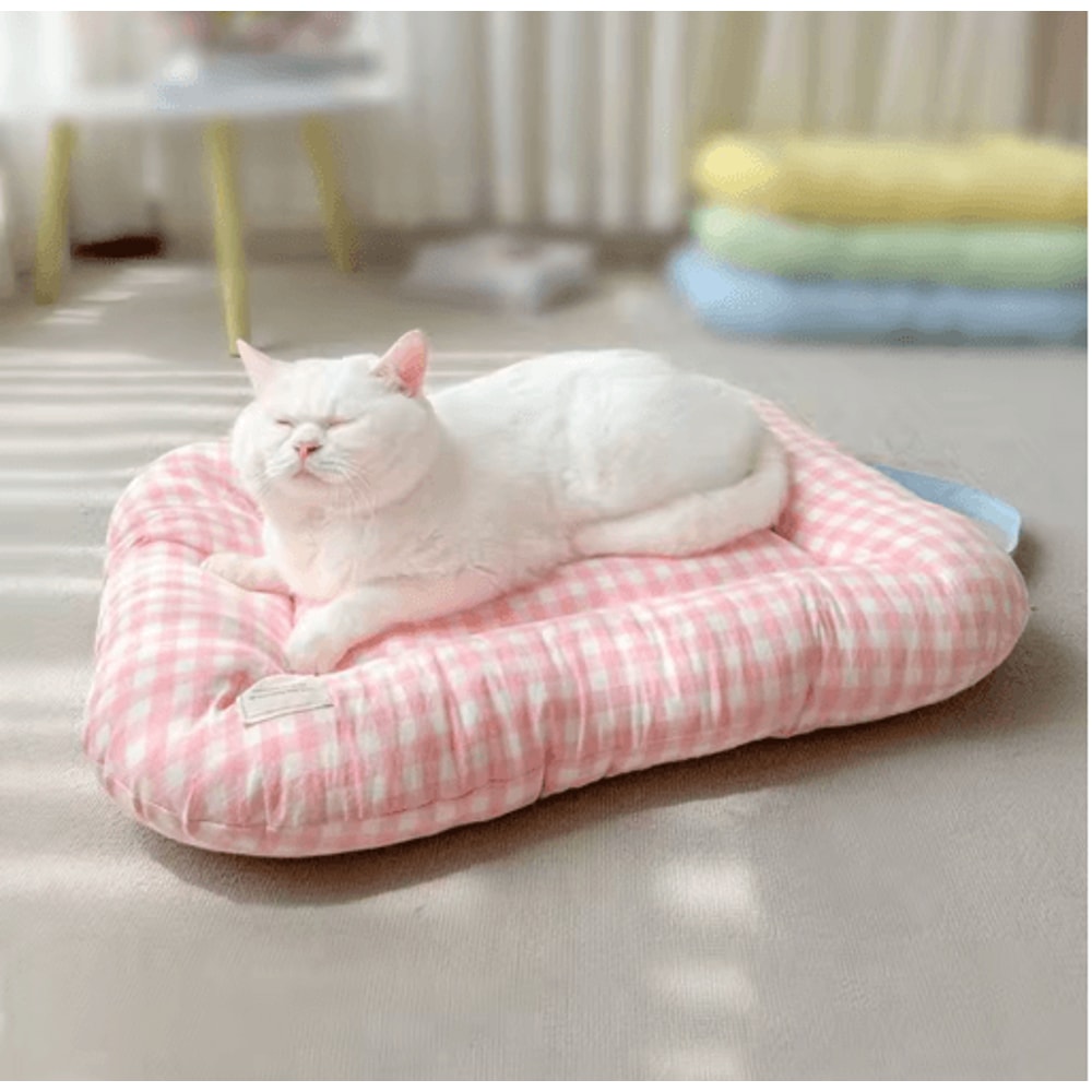 Macaron Plush Dog Bed Pad Soft NonSlip Pet Cushion For Cats Dogs 7