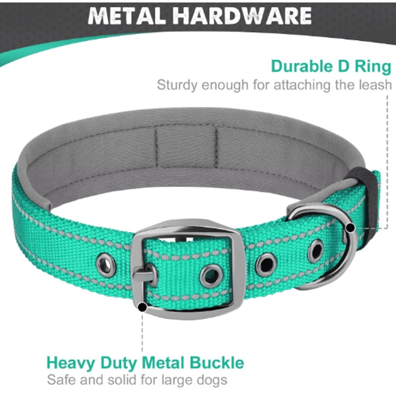 ComfortGuard Reflective Dog Collar For Small Medium Large Dogs 13
